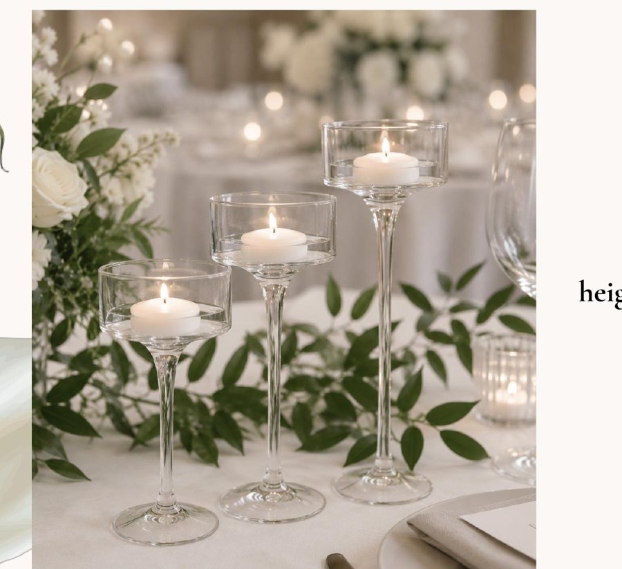 Long Stem Trio Tealight
